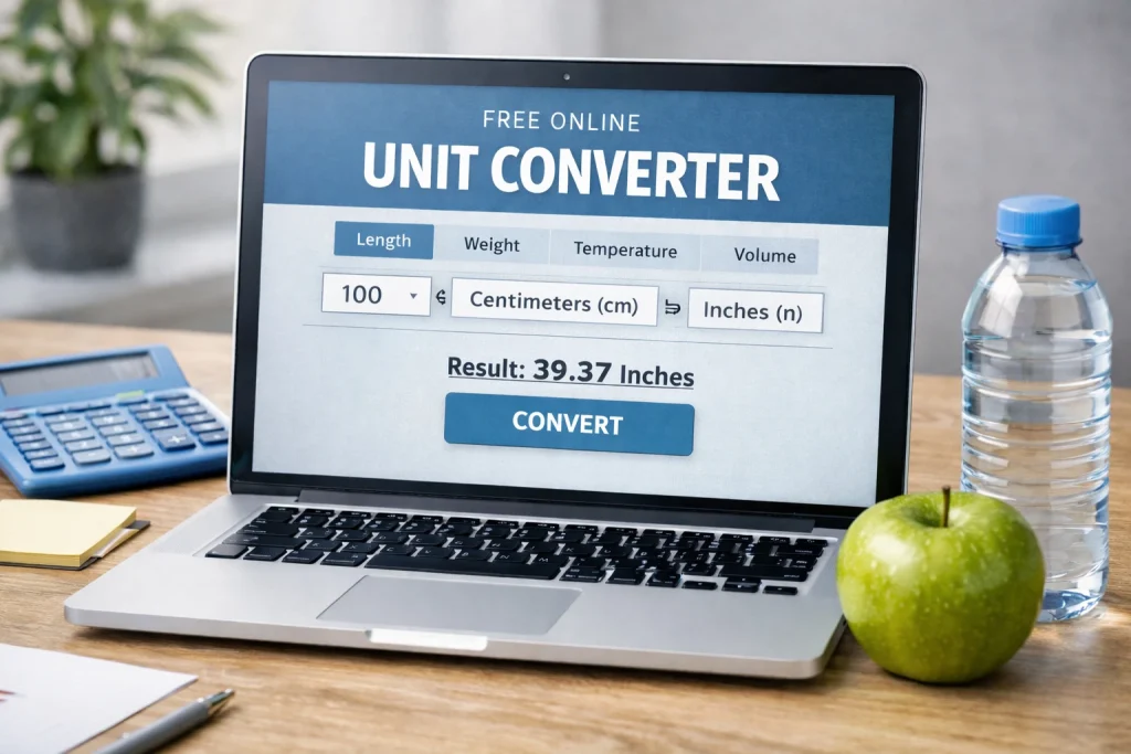 What Is This Tool? The Unit Converter on I Love Online Tool is a free, browser-based tool that lets you switch between different units of measurement instantly. No formulas to remember. No calculations to do by hand. Just enter a value, choose your units, and get your answer in seconds. Whether you are a student working on a science assignment, a professional dealing with international measurements, or someone who just needs to quickly convert kilograms to pounds before a grocery run — this tool is built for you. What You Can Convert Our unit converter covers the most commonly needed measurement types all in one place: Length & Distance — Convert between meters, feet, inches, centimeters, kilometers, miles, and yards. Useful for travel, construction, and academic work. Weight & Mass — Switch between kilograms, pounds, grams, ounces, and metric tons. Helpful for cooking, fitness, and shipping calculations. Temperature — Convert between Celsius, Fahrenheit, and Kelvin accurately. Essential for cooking, weather, and science. Volume — Convert liters, milliliters, gallons, fluid ounces, and cups. Great for recipes, chemistry, and liquid measurements. Area — Switch between square meters, square feet, acres, and hectares. Useful for real estate, farming, and architecture. Speed — Convert km/h, mph, and meters per second. Handy for travel and physics calculations. Pressure — Switch between pascals, bar, psi, and atmospheres. Used in engineering and science. How To Use This Tool Using the converter is as simple as it gets: Step 1 — Select the type of measurement you want to convert (Length, Weight, Temperature etc.) Step 2 — Enter your value in the input field Step 3 — Choose the unit you are converting FROM and the unit you want to convert TO Step 4 — Your result appears instantly No signup. No fees. No download. Works on mobile and desktop equally well. Why Metric and Imperial Units Are Both Still Used One of the biggest reasons people need a converter is that two major measurement systems exist in the world today — the metric system and the imperial system — and they don't always match. Most countries use the metric system (meters, kilograms, liters). The United States still primarily uses the imperial system (feet, pounds, gallons). When you shop internationally, read a foreign recipe, or work with global data, you'll run into both systems regularly. That's exactly what this tool solves. You don't need to memorize any conversion factor. Just use the converter and get on with your work. Who Uses This Tool? Students — Physics, chemistry, and math assignments constantly require unit conversions. This tool gives instant, reliable answers without manual calculation errors. Professionals — Engineers, architects, and data analysts often work across both metric and imperial systems, especially in international projects. Cooks & Bakers — Recipes from different countries use different units. Converting cups to grams or Fahrenheit to Celsius becomes effortless. Travelers — Converting miles to kilometers, Fahrenheit to Celsius, or pounds to kilograms are everyday needs when traveling abroad. Fitness Enthusiasts — Tracking weight in kg vs lbs, or measuring distances in miles vs kilometers depending on which app you use. Common Quick Reference Conversions Here are a few conversions people look up most often — our tool handles all of these and much more: 1 kilometer = 0.621 miles 1 kilogram = 2.205 pounds 1 liter = 0.264 US gallons 0°C = 32°F (freezing point) 100°C = 212°F (boiling point) 1 inch = 2.54 centimeters 1 pound = 453.6 grams Other Free Tools on This Platform If you found the Unit Converter useful, you might also want to try our other free tools: BMI Calculator — Check your Body Mass Index instantly Word Counter — Count words, characters, and sentences in real time Height & Weight Calculator — Find your healthy weight range Food Cure Hub — Explore food-based health information All tools are completely free. No registration required. Frequently Asked Questions Is this unit converter free? Yes, 100% free. No account, no subscription, no hidden fees of any kind. Does it work on mobile? Absolutely. The tool is fully responsive and works just as well on a phone or tablet as it does on a desktop. How accurate are the conversions? The tool uses standard internationally accepted conversion factors. Results are accurate for everyday, academic, and most professional use. Can I convert more than one thing at a time? You can switch between different measurement types using the category selector — just choose a new type and enter your next value. What if I need a very specialized scientific unit? This tool covers the most commonly used units across all major categories. For highly specialized scientific or engineering units, we recommend consulting a technical reference alongside this tool. About the Author Written and maintained by Ahsan — Founder of I Love Online Tool, based in Lahore, Pakistan. Ahsan builds free, practical online tools for students, professionals, and everyday users. All tools and content on this platform are developed and reviewed personally by Ahsan for accuracy and usefulness. 📧 support@iloveonlinetool.com | 🌐 iloveonlinetool.com