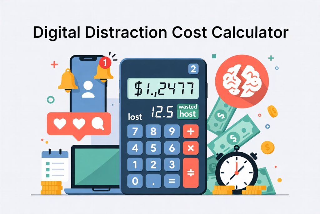 Digital Distraction Cost Calculator
